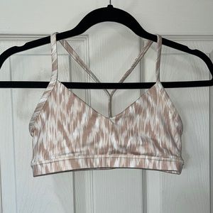 Sahara colored FLEO sports bra